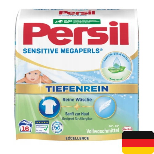 Пральний порошок Persil Sensitive Megaperls 1.04 кг., 16 праннь Оригінал Пральний порошок Persil Sensitive Megaperls 1.04 кг., 16 праннь Оригінал